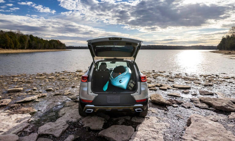2024 Chevy Trailblazer Exterior With Trunk Open By Lake
