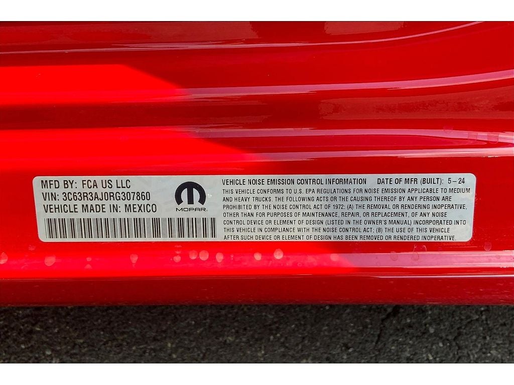 2024 RAM 3500 Tradesman Regular Cab 4x4 8' Box