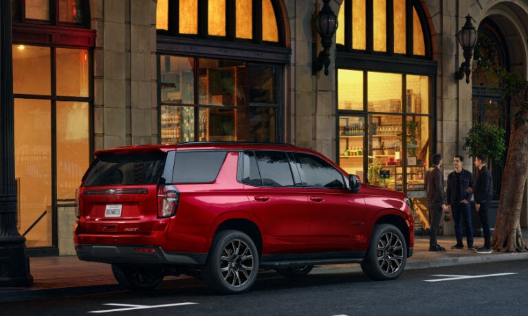 2024 Chevy Tahoe Exterior On City Street At Night